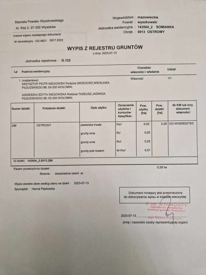 Działka rolno-budowlana Ostrowy. Zdjęcie 4
