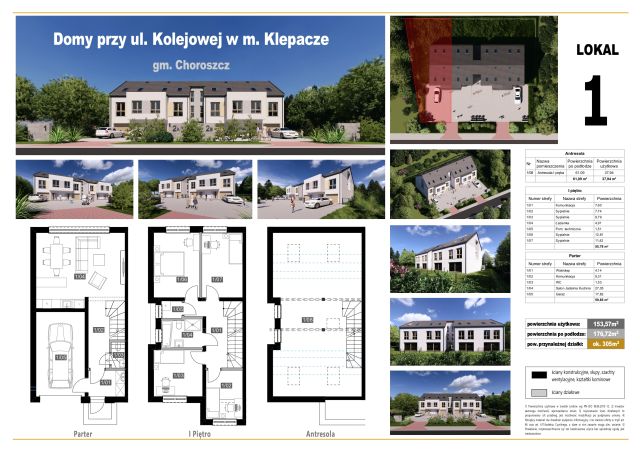dom szeregowy, 5 pokoi Klepacze, ul. Kolejowa. Zdjęcie 2