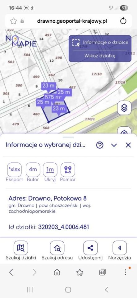 Działka budowlana Drawno. Zdjęcie 1