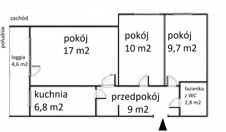 Mieszkanie 3-pokojowe Warszawa Mokotów, ul. Bełdan