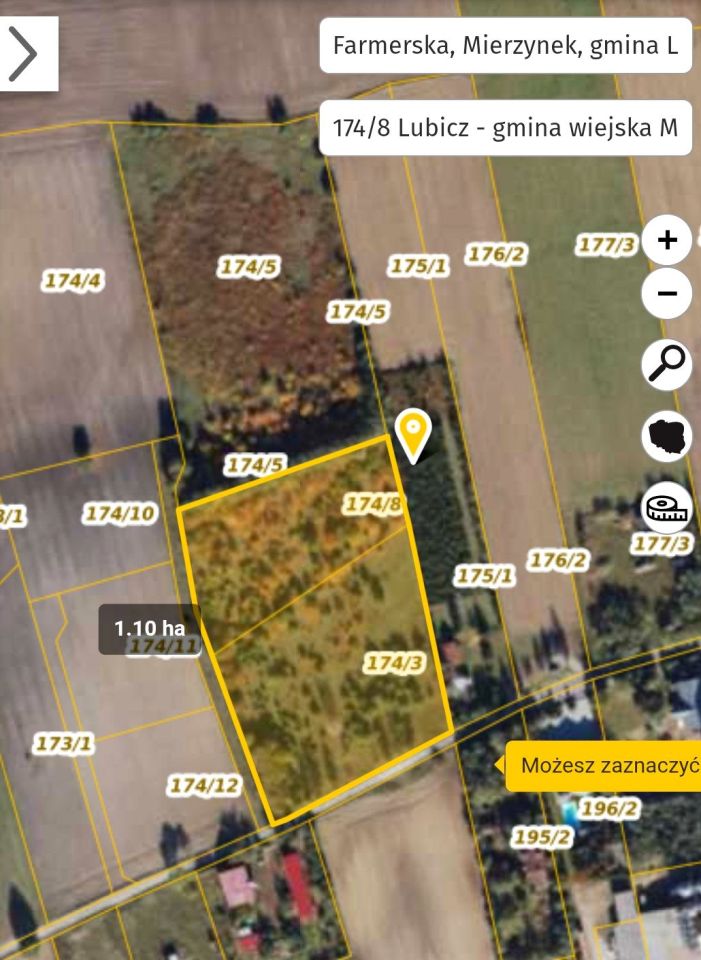 Działka budowlana Mierzynek, ul. Farmerska. Zdjęcie 3