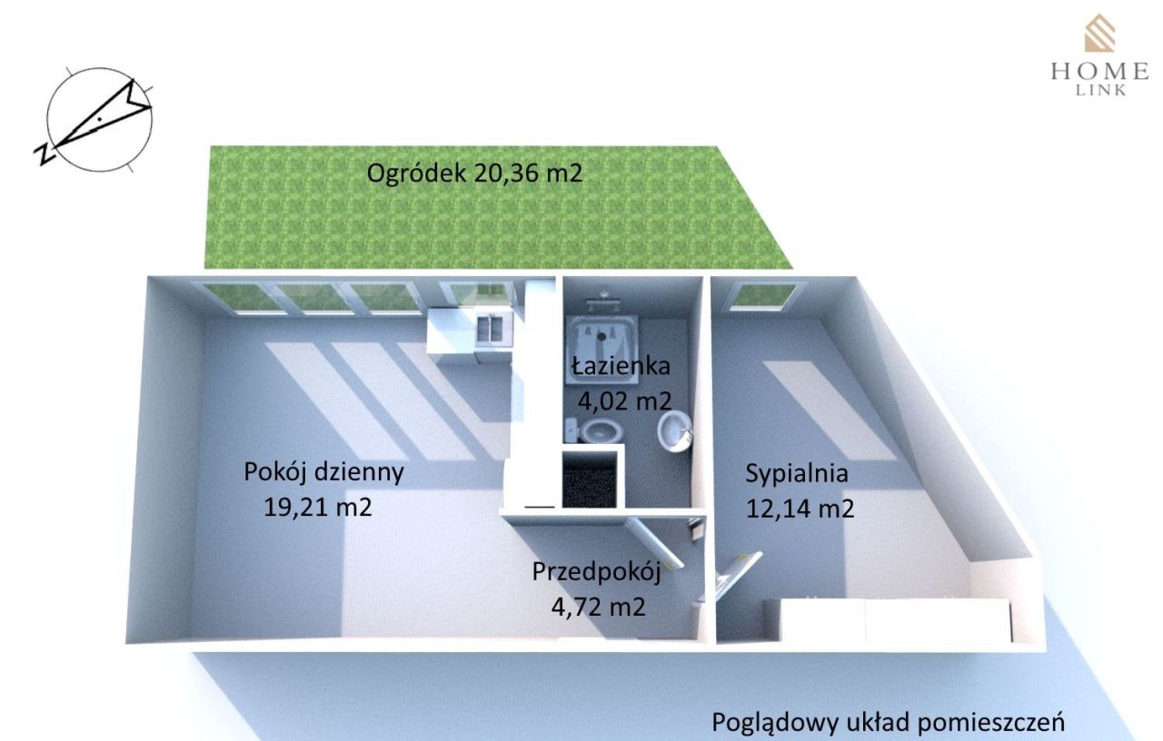 Mieszkanie 2-pokojowe Olsztyn Nagórki, ul. Franciszka Barcza. Zdjęcie 6