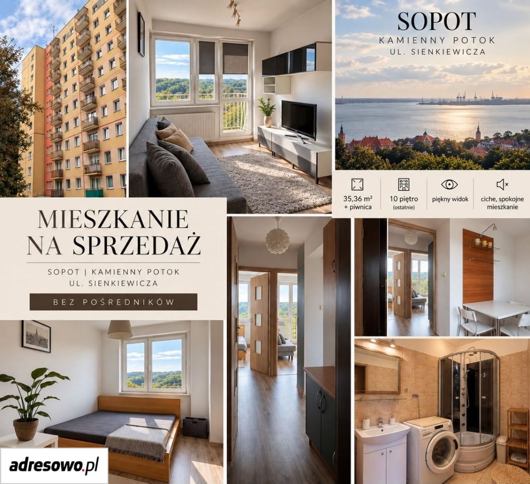 Mieszkanie 2-pokojowe Sopot Kamienny Potok, ul. Henryka Sienkiewicza. Zdjęcie 2