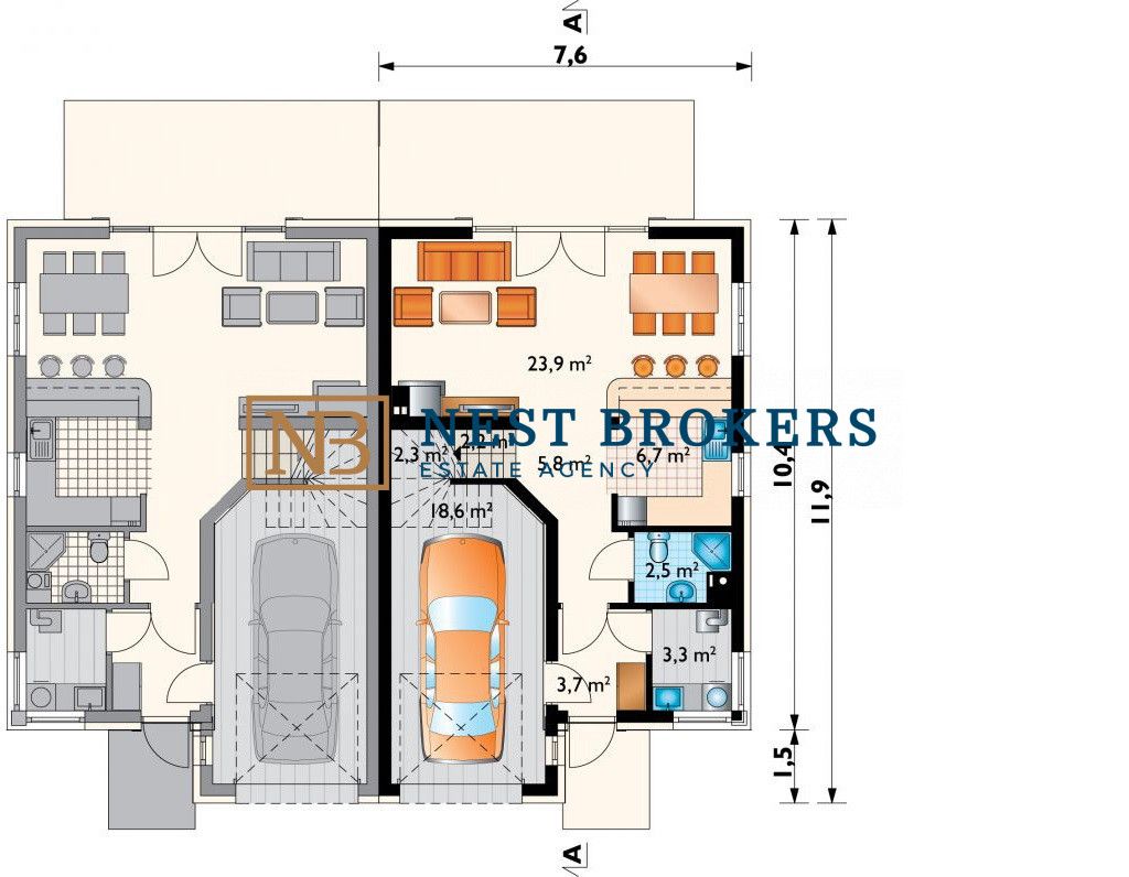 bliźniak, 5 pokoi Golkowice. Zdjęcie 4