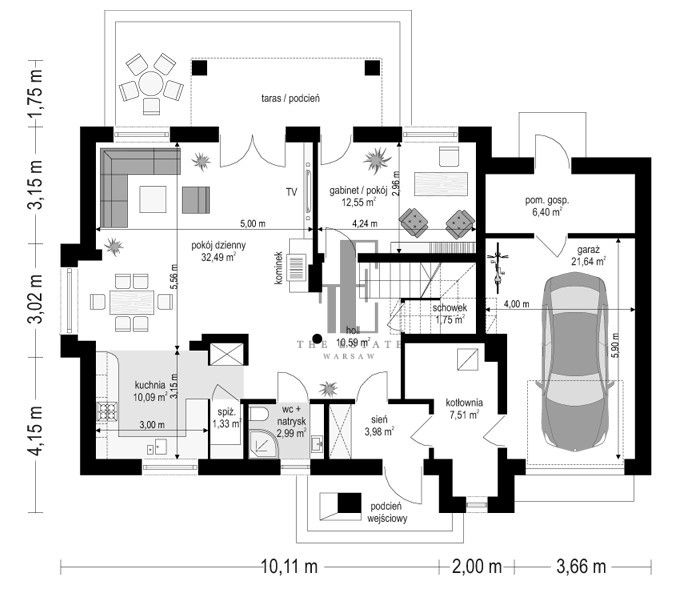 dom wolnostojący, 6 pokoi Kępa Kiełpińska. Zdjęcie 13