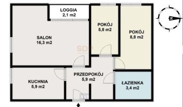 Mieszkanie 3-pokojowe Warszawa Bródno, ul. Turmoncka