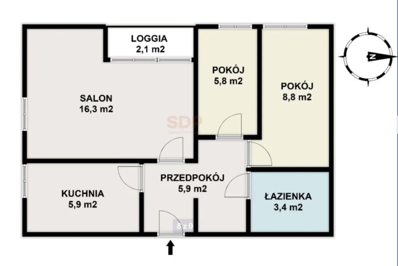 Mieszkanie 3-pokojowe Warszawa Bródno, ul. Turmoncka