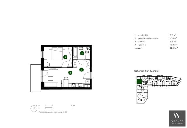 Mieszkanie 2-pokojowe Kraków. Zdjęcie 4