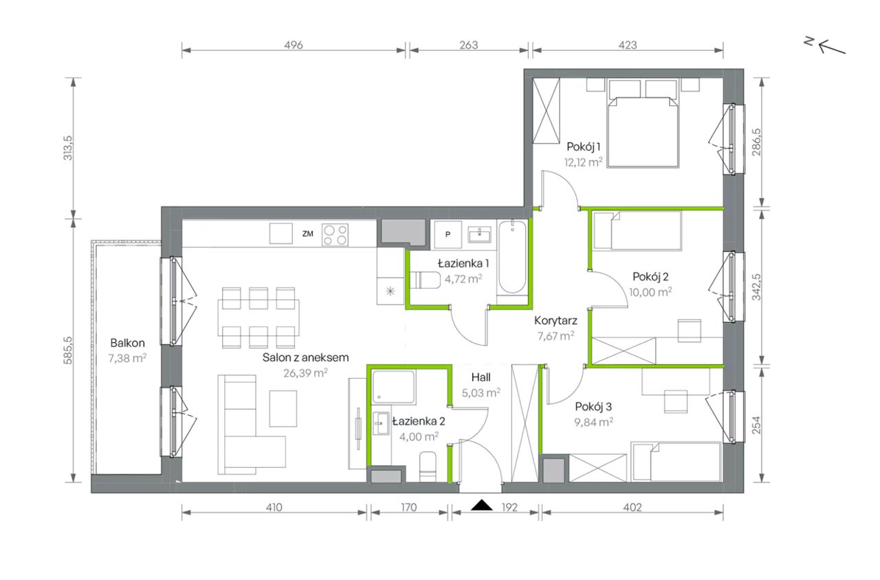 Mieszkanie 4-pokojowe Warszawa Targówek, ul. Oliwska. Zdjęcie 16