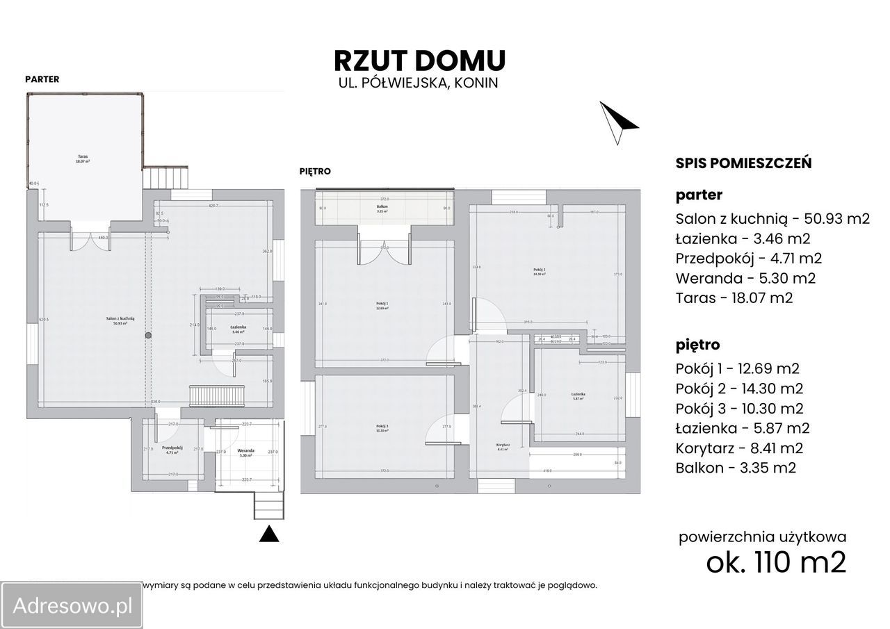 dom wolnostojący, 4 pokoje Konin Międzylesie, ul. Półwiejska. Zdjęcie 20