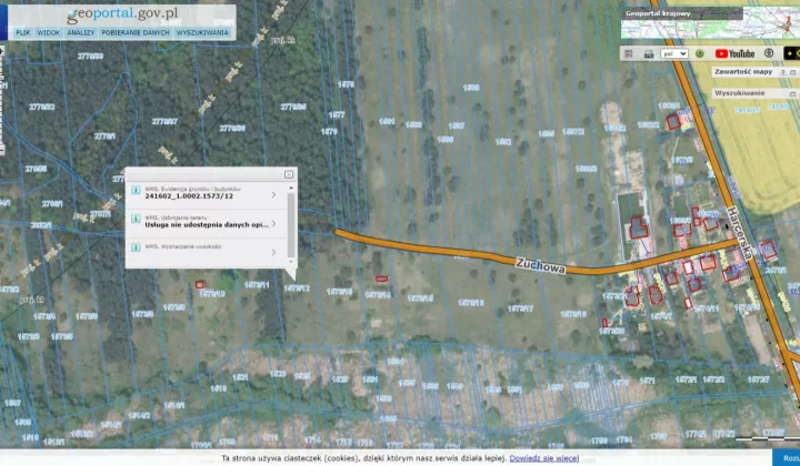 Działka budowlana Zawiercie Bzów, ul. Zuchowa