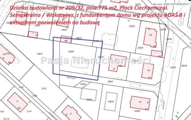 Działka budowlana Płock Stare Ciechomice, ul. Semestralna. Zdjęcie 4