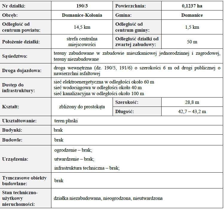 Działka budowlana Domanice-Kolonia. Zdjęcie 2