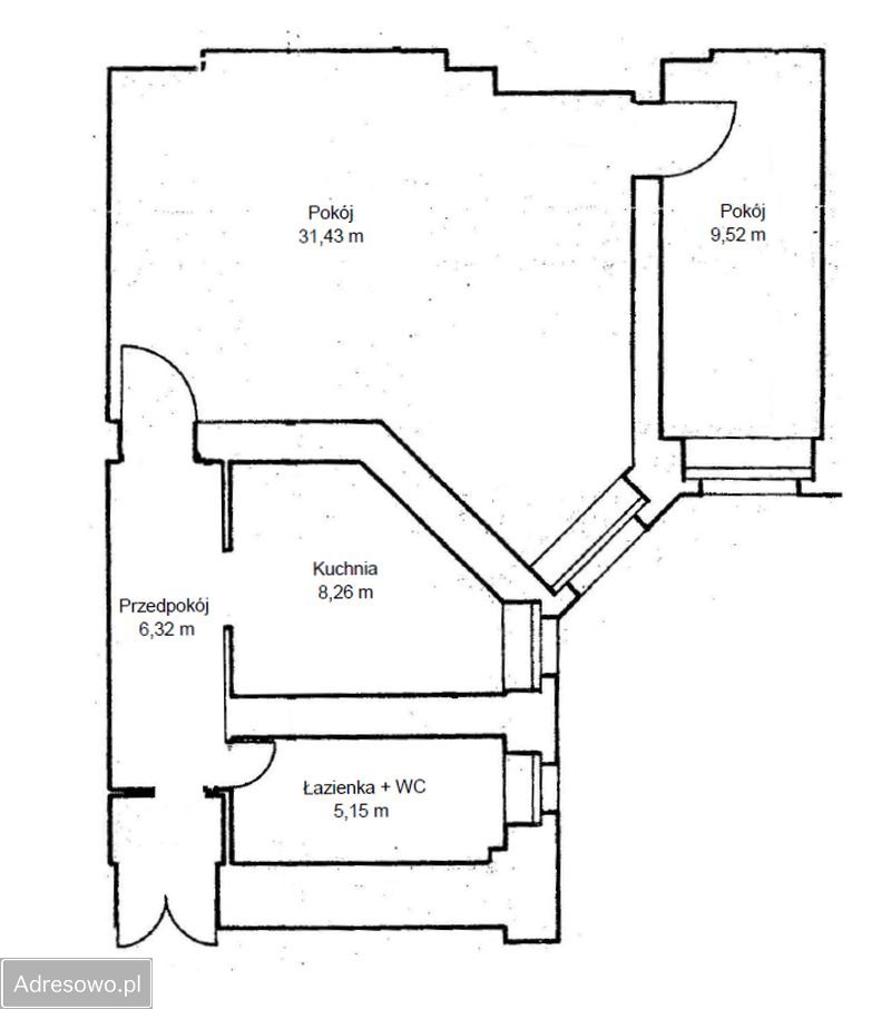 Mieszkanie 2-pokojowe Jelenia Góra Centrum. Zdjęcie 6