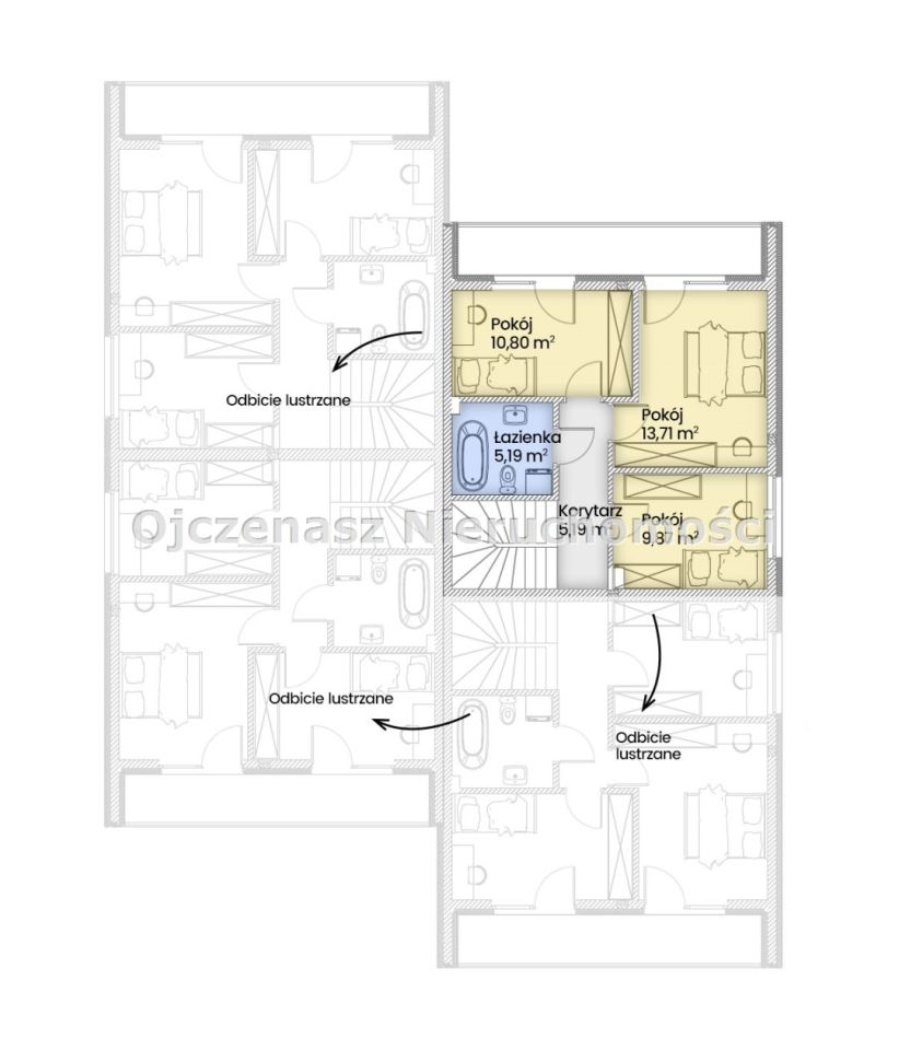 bliźniak, 4 pokoje Łochowo. Zdjęcie 8