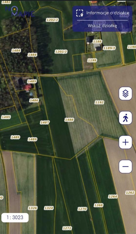 Działka rolna Borki Wielkie, ul. Leśna