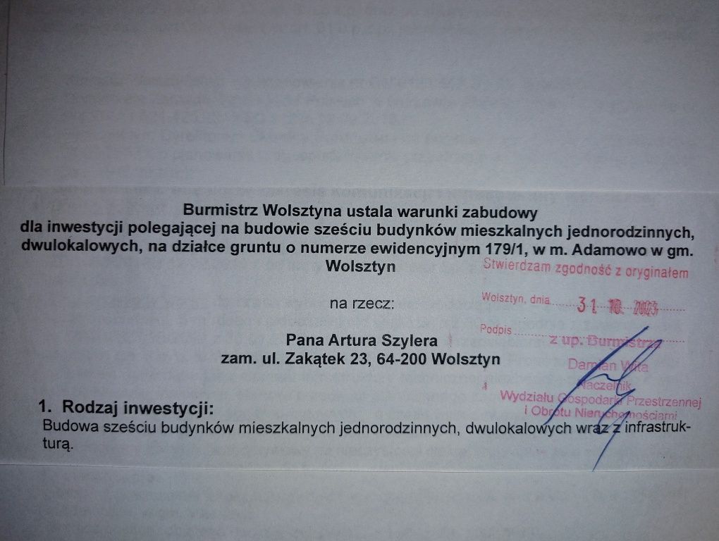 Działka budowlana Adamowo. Zdjęcie 8