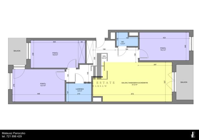 Mieszkanie 4-pokojowe Warszawa Wola, ul. Goleszowska. Zdjęcie 23