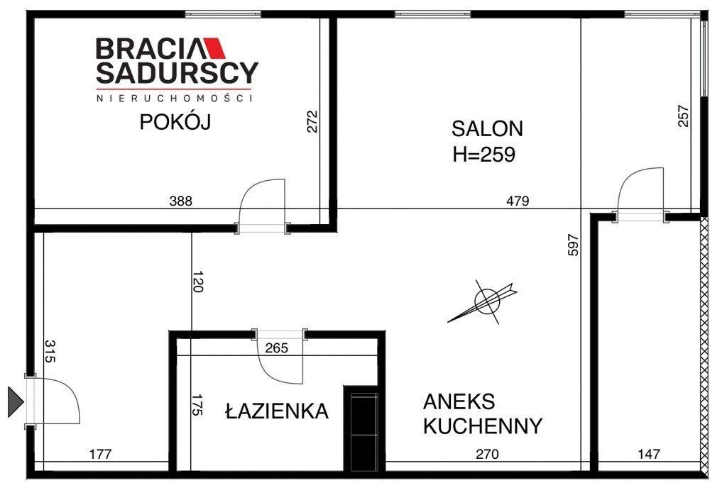 Mieszkanie 2-pokojowe Kraków Mistrzejowice, os. Bohaterów Września. Zdjęcie 17