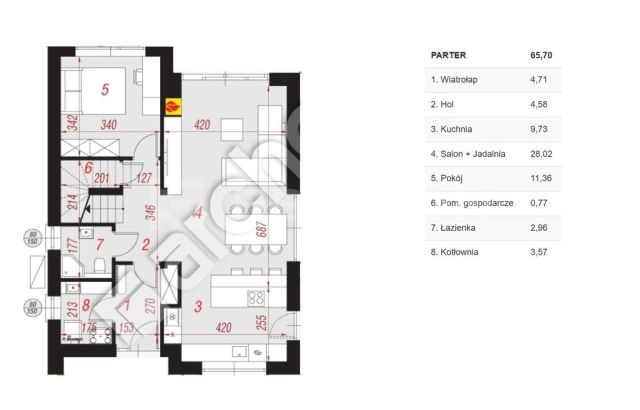 dom wolnostojący, 5 pokoi Bratkowice. Zdjęcie 23