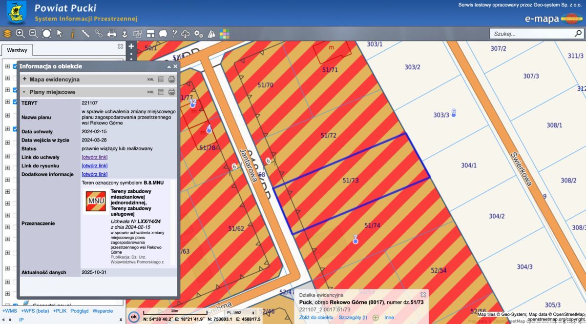 Działka budowlana Rekowo Górne. Zdjęcie 13