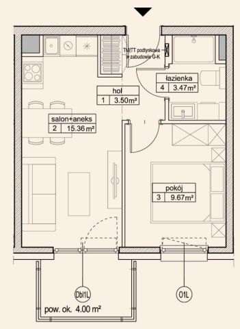 Mieszkanie 2-pokojowe Pruszcz Gdański. Zdjęcie 8