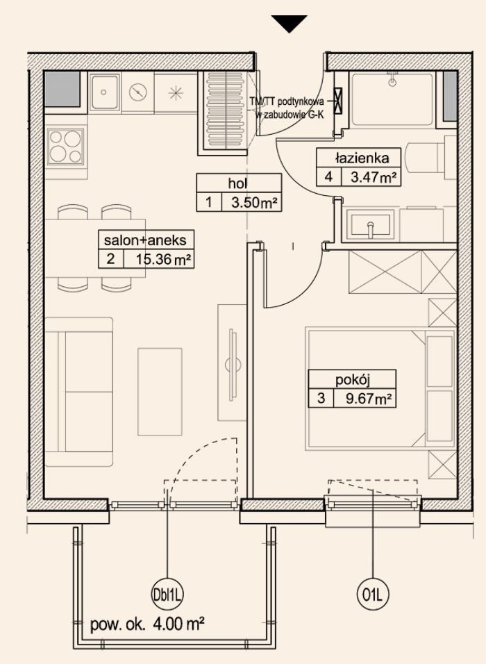 Mieszkanie 2-pokojowe Pruszcz Gdański. Zdjęcie 6