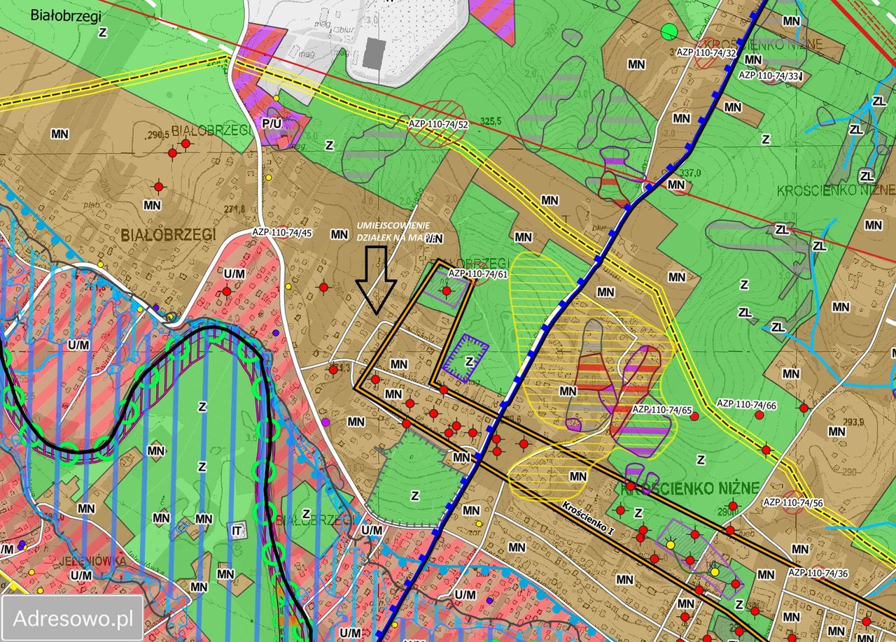 Działka budowlana Krosno, ul. ks. Władysława Sarny. Zdjęcie 6