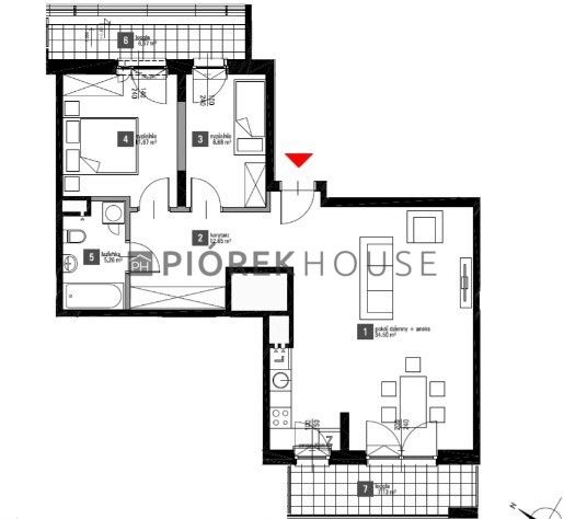 Mieszkanie 3-pokojowe Warszawa Wilanów, ul. Adama Branickiego. Zdjęcie 15