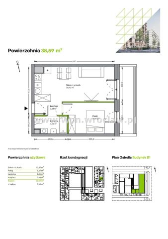 Mieszkanie 2-pokojowe Wrocław Fabryczna. Zdjęcie 2