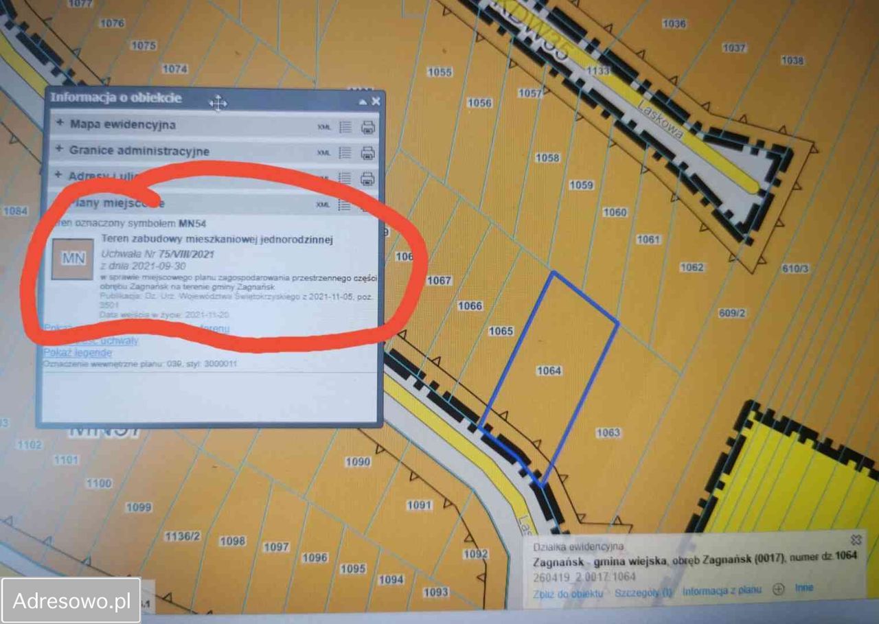Działka budowlana Chrusty, ul. Laskowa. Zdjęcie 5