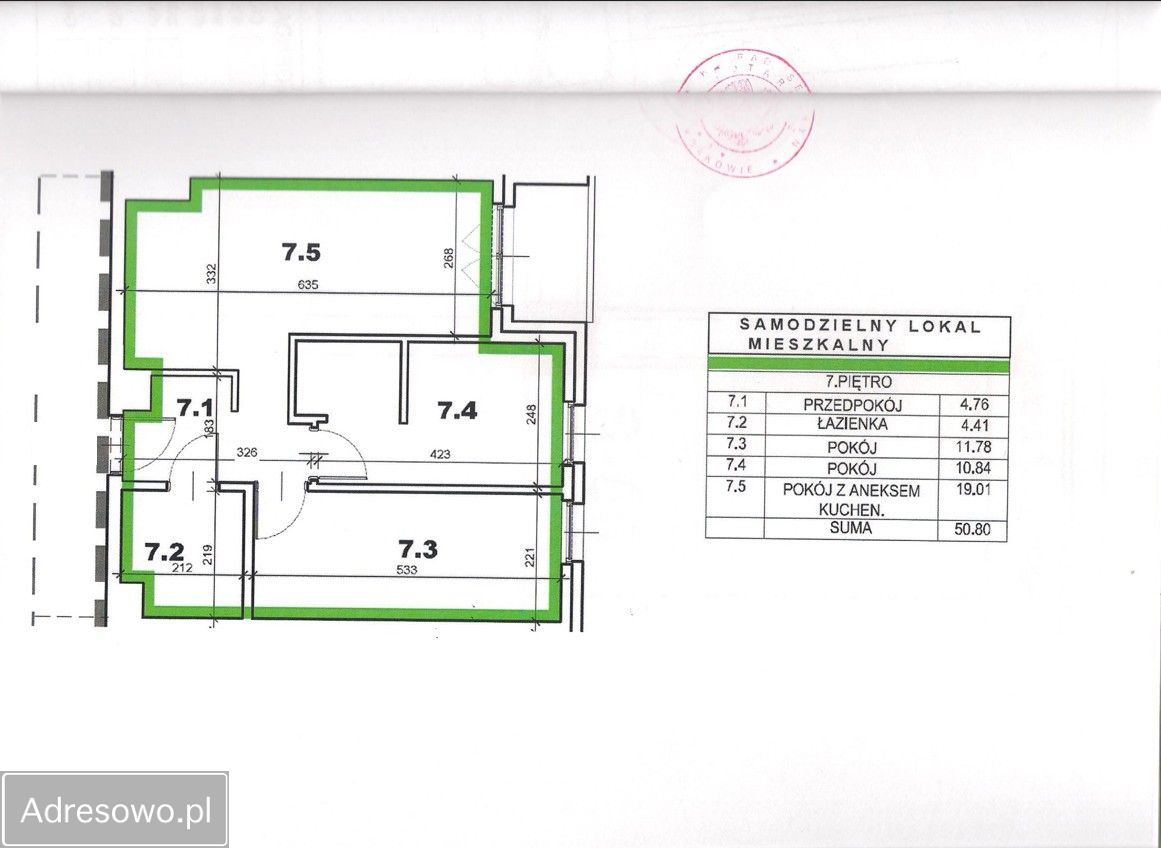 Mieszkanie 3-pokojowe Kraków Mistrzejowice, os. Bohaterów Września. Zdjęcie 21