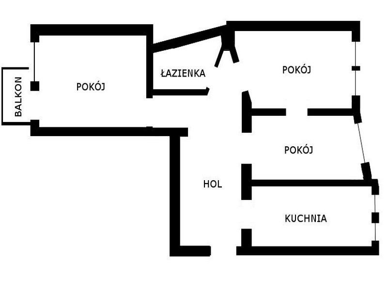 Mieszkanie 3-pokojowe Wrocław Krzyki, pl. Zgody. Zdjęcie 7