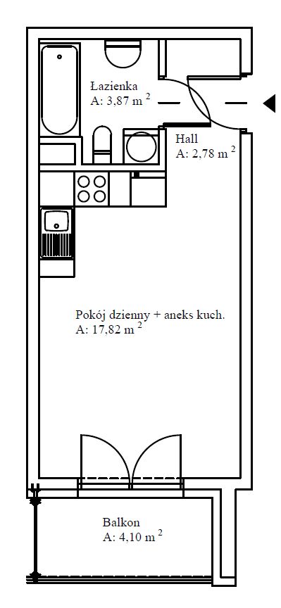 Mieszkanie 1-pokojowe Kraków Dębniki, ul. Anny Szwed-Śniadowskiej. Zdjęcie 2