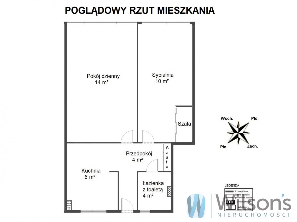 Mieszkanie 2-pokojowe Warszawa Śródmieście, ul. Senatorska