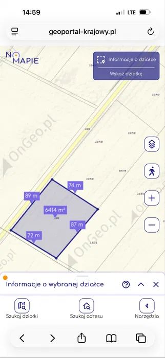 Działka rolna Biedrzyce-Koziegłowy