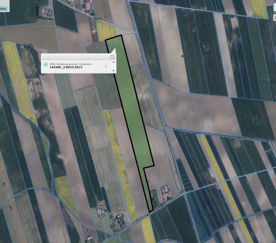 Działka rolna Żbiki