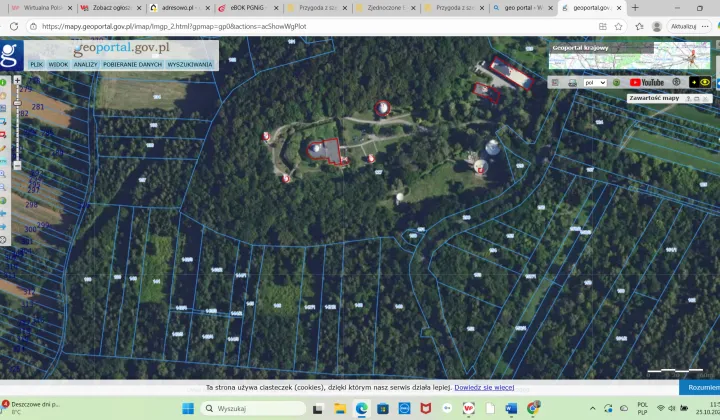 Działka leśna Kraków Bielany, ul. Orla