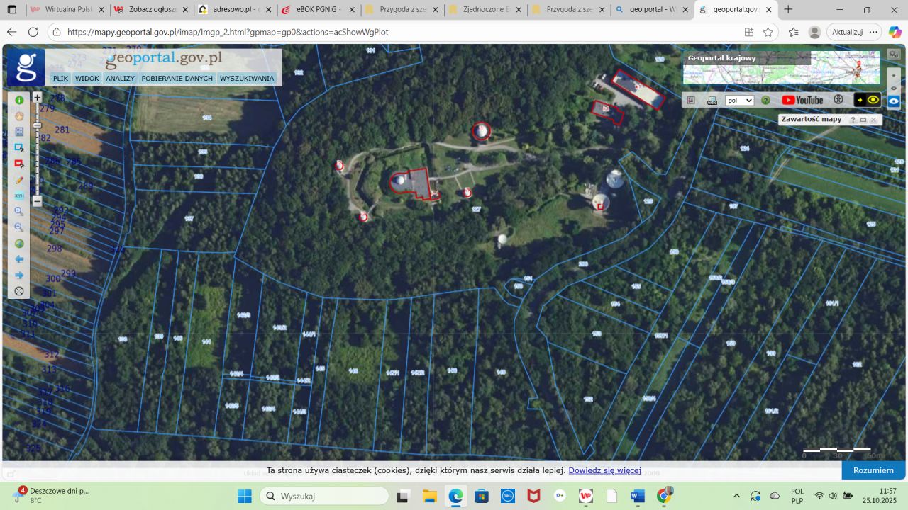 Działka leśna Kraków Bielany, ul. Orla