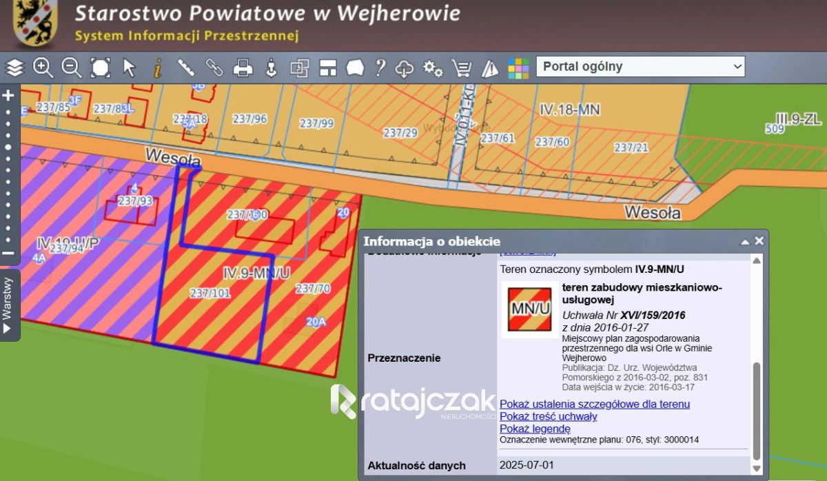 Działka budowlana Orle, ul. Wesoła. Zdjęcie 11