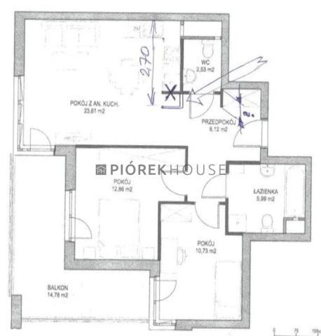 Mieszkanie 3-pokojowe Warszawa Ursynów, ul. Kłobucka. Zdjęcie 19