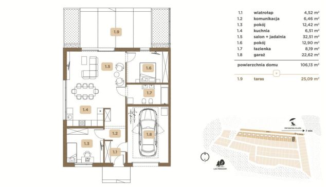 bliźniak, 3 pokoje Brzezinki, ul. Parkowa. Zdjęcie 15