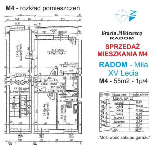Mieszkanie 3-pokojowe Radom, ul. Miła. Zdjęcie 15