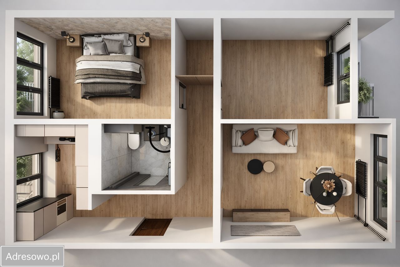 Mieszkanie 3-pokojowe Sosnowiec Zagórze, ul. Romana Dmowskiego. Zdjęcie 13