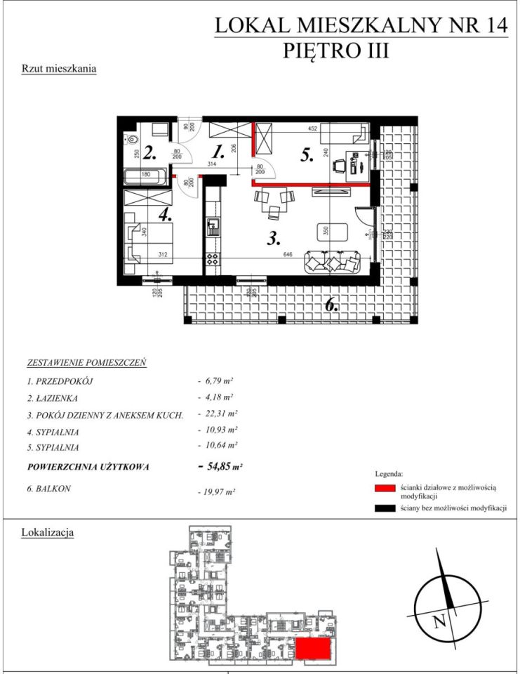Mieszkanie 3-pokojowe Sochaczew, ul. Kochanowskiego. Zdjęcie 10