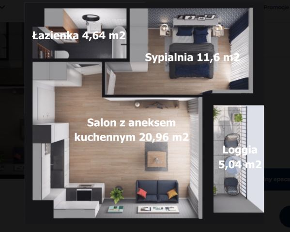 Mieszkanie 2-pokojowe Warszawa Wilanów, ul. Sarmacka. Zdjęcie 8