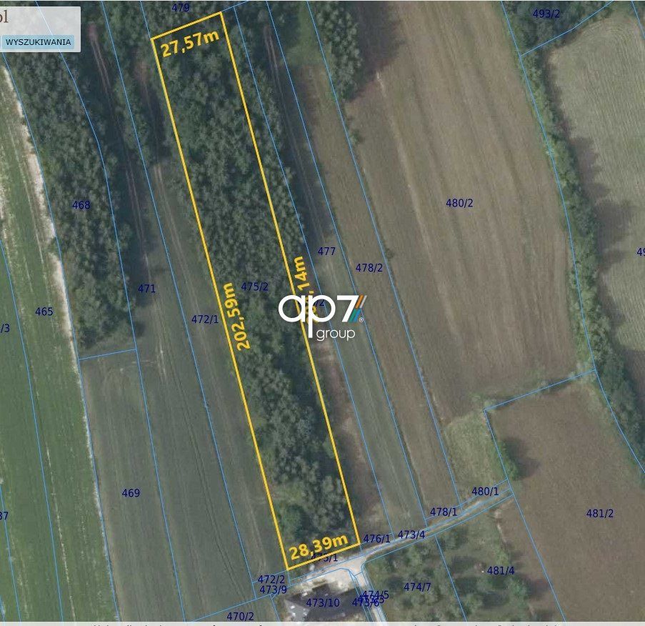 Działka rolna Bodzanów. Zdjęcie 3