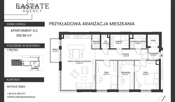 Mieszkanie 4-pokojowe Gdynia Orłowo, ul. Inżynierska