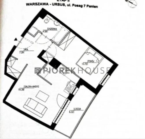 Mieszkanie 2-pokojowe Warszawa Ursus, ul. Posag 7 Panien. Zdjęcie 7