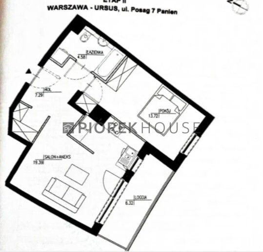 Mieszkanie 2-pokojowe Warszawa Ursus, ul. Posag 7 Panien. Zdjęcie 7